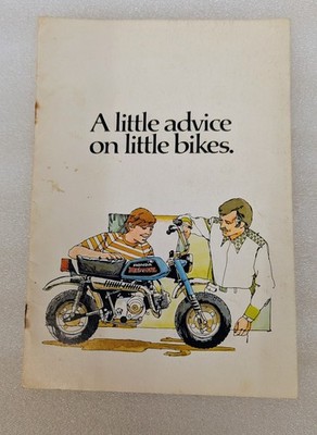 Honda Mini ''A little advice on little bikes'' 1970's Brochure Z50 CT70 CT90 Rare