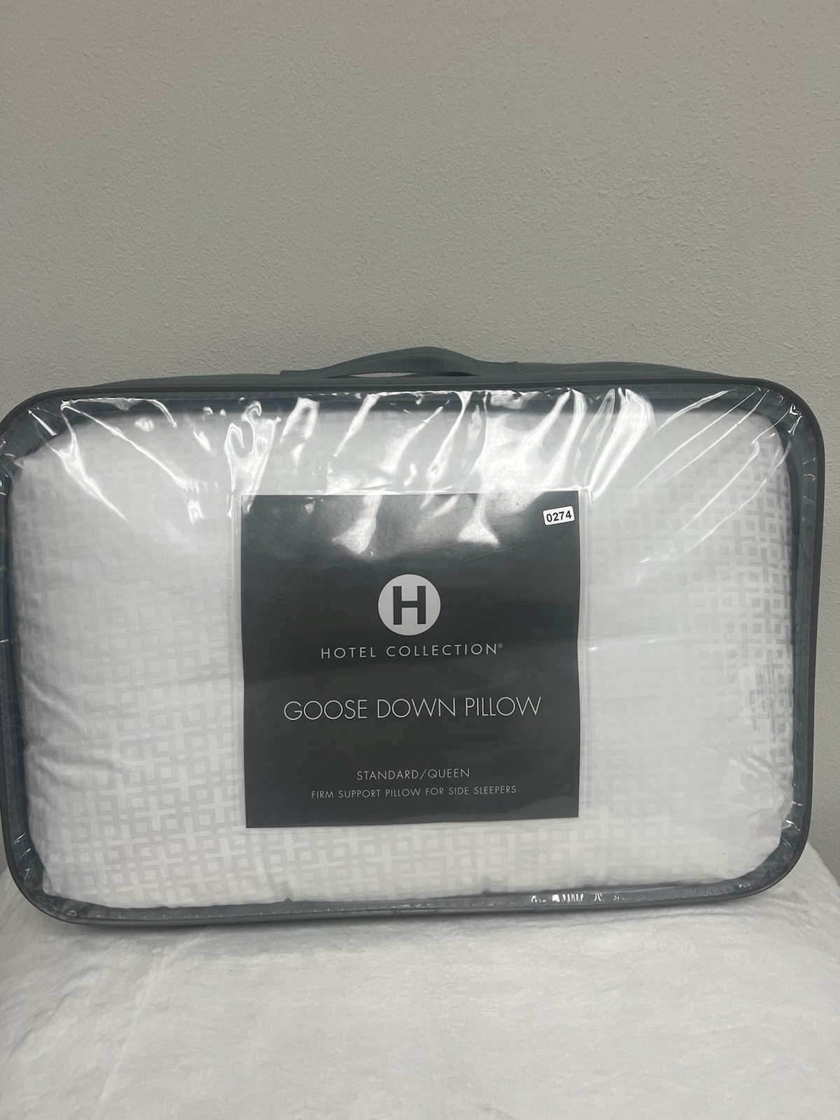 Hotel Collection European White Goose Down Firm Support Stan