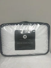 Hotel Collection European White Goose Down Firm Support Standard Pillow