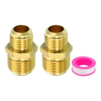 5/8 Zoll AußEngewinde X 3/4 Zoll AußEngewinde AnschlussstüCk,2 StüCk Messing