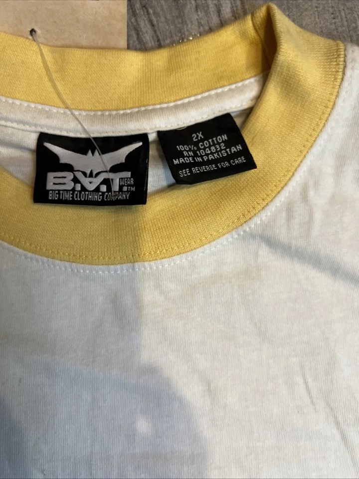 Camiseta De Colección Stop Snitching 50 Cent The Game Blanca Peso Pesado Gráfico Talla 2xl Foto 3 de 4