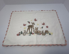 Pottery Barn Kids AERIN Embroidered Fawn Pillow Cover, 12 x 16"