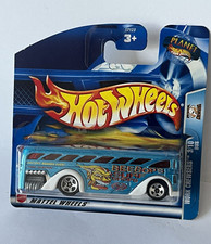 Hot Wheels Work Crewser Bus Surf Theme Blue/White 2003 1:64 MPN 57123 Unopened g