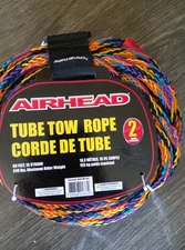 AIRHEAD AHTR-60 60 Foot Length 2375 Pound Tensile Strength 2 Rider Tube Tow Rope