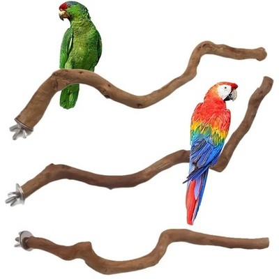 Papageienständer - natürliche Vogelstange für Käfig - Kletterzweige Zubehör