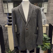 M&S Marks Spencer Moon Wool, Luxury Tailored Fit 44L Grey Blazer