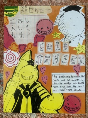 Assassination Classroom Koro Sensei Art Print Original