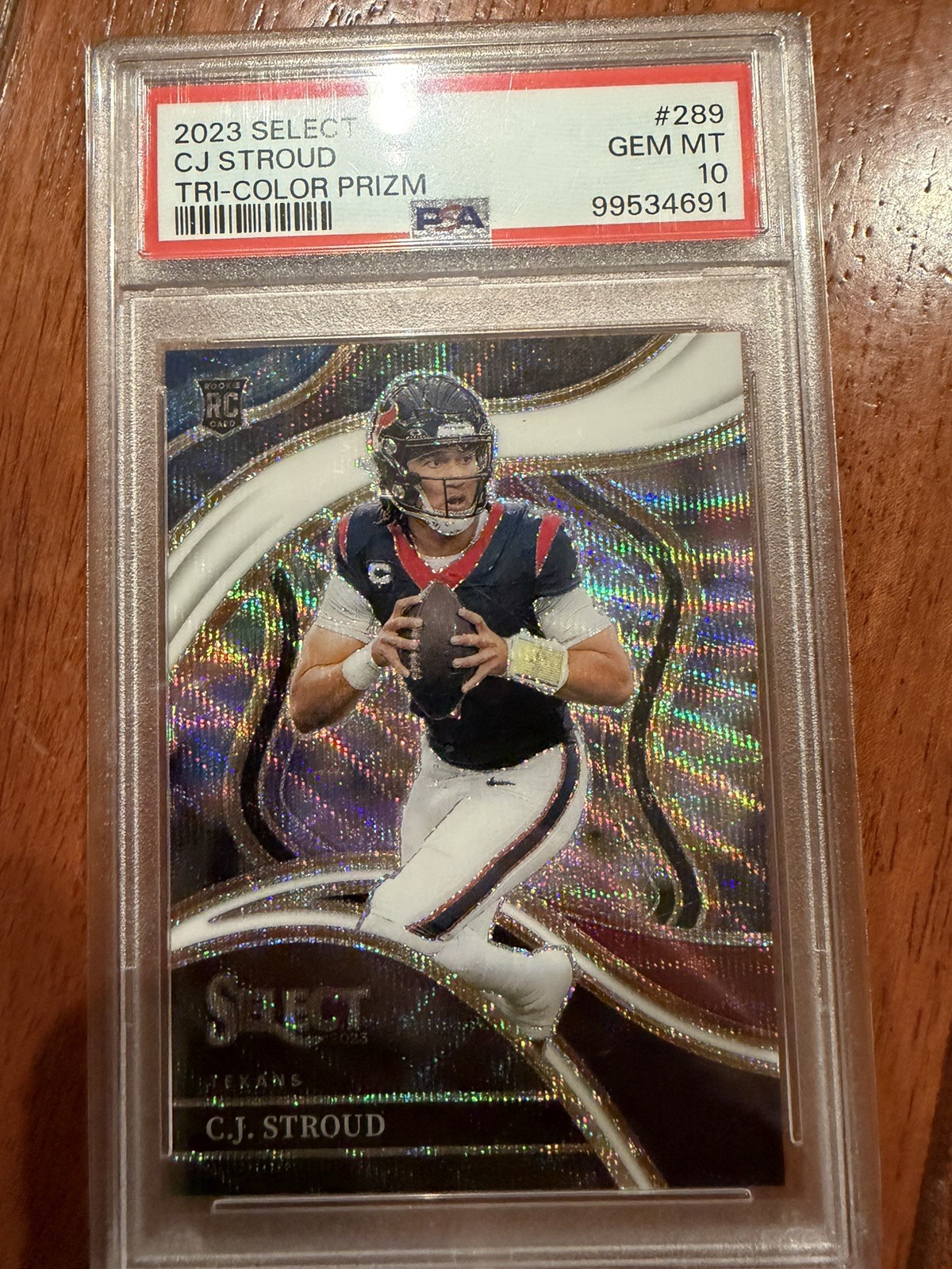 2023 Panini Select CJ Stroud Tri Color Prizm Rookie /149 PSA 10 Club Level