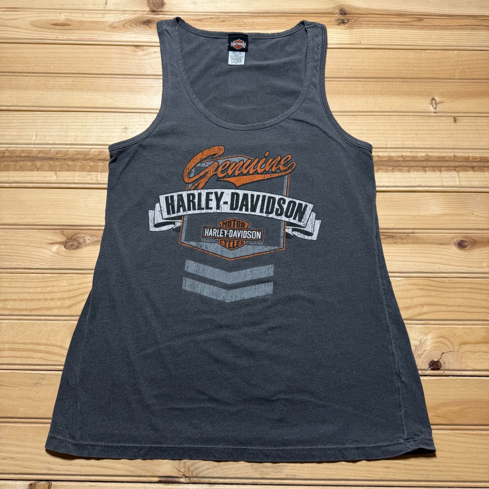Harley Davidson Big Moose Portland Maine Genuine Motorcycle Tank Top Size Small