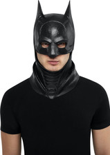 the Batman: Batman Overhead Latex Mask for Adults, Men'S No Size