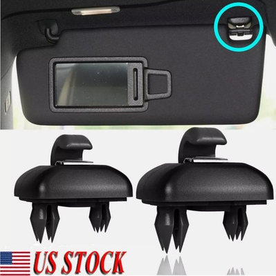 #ad #ad 2X Sun Visor Black Clip Holder Hooks for Audi A3 S3 A4 S4 A5 S5 Q3 Q5 8U0857562A $4.98