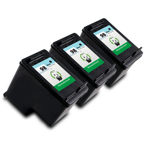 3PK HP 98 Ink Cartridge Black C9364WN for DeskJet D4145 D4155 D4160