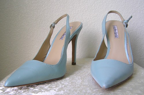 Charles David - Slingback Heels Light Blue 6.5 - Picture 5 of 8