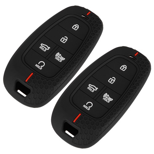 2pcs Remote Key Fob Cover Shell fit for Hyundai Sonata Santa Fe 2020-2023 - Picture 3 of 6