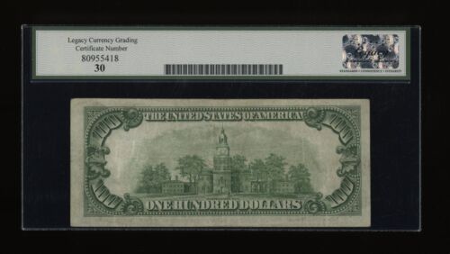 DBR 1934-A $100 FRN New York Mule Fr. 2153-Bm Legacy 30 Serial B15436986A - Picture 2 of 2