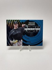 2022 Topps Series 1 Trevor Rogers Generation Now Black #'d 166/299 Miami Marlins