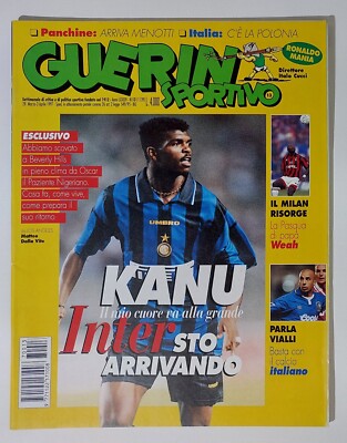 Guerin Sportivo 1995 N°38 – Vialli Weah Duel Géants – Italie