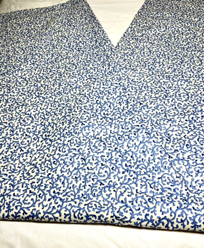 Waverly SAVOY Bluebell 5 Yards Polished Cotton Fabric Valance 45" x 5.72 yards - Picture 4 of 8