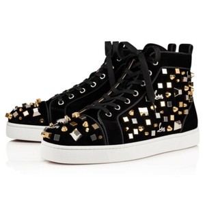gold christian louboutin mens