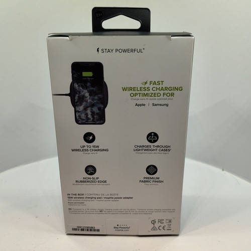 Mophie 15W Fast Charge Wireless Charging Pad for iPhones & Galaxy Phones /114/ - Picture 5 of 9