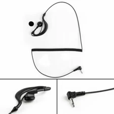 5x 3.5mm Listen Only G Shape Earpiece Headset For  Radio Speaker Mic