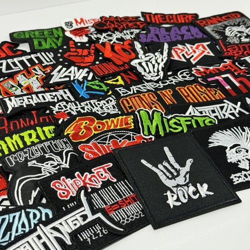 Lot of 20 Heavy Metal Punk Music Rock Band Patches Wholesale Iron-on Appliques - Picture 8 of 8