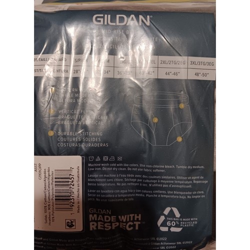 Gildan Mens Underwear Briefs Size 2XL NEW 9 Pair Total - Picture 2 of 6