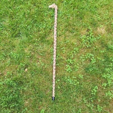 Giraffe Walking Sticks Wooden Cane Handmade Accessories 34" Tall