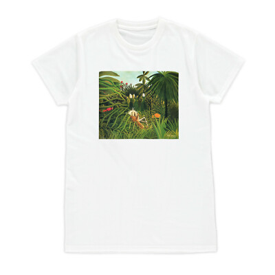 T-Shirt Avant Garde Kunst Rousseau ästhetisch 90er Jahre Grunge Damen bedrucktes Herren-T-Shirt