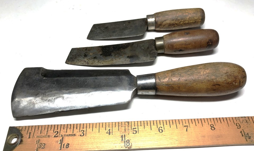 Vintage Broom Makers Hammer Plus Two Broom Straw Knives Tools eBay