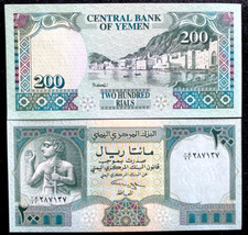 Yemen 200 Rials 1996 Banknote World Paper Money UNC Currency Bill Note
