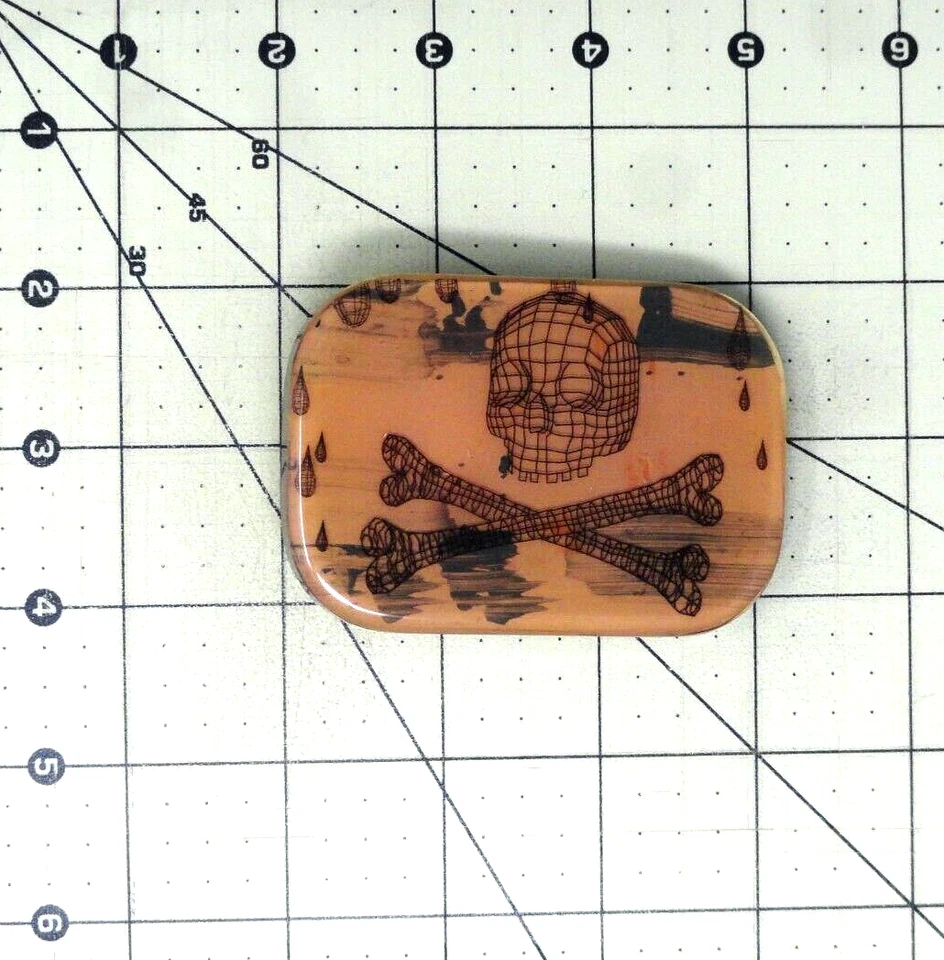 Calavera Huesos Cruzados Arte Cinturón Hebilla Artesanal Firmado Brooks Shane Salzwedel .SHY090 Foto 3 de 4