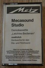 METZ MECASOUND STUDIO Demokassette Leichtes Bedienen +Geräusche Heimdiscothek MC