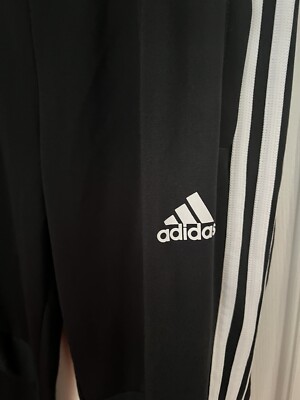 Adidas Women's Jogger Stripe Essentials Pant Size Large- Black