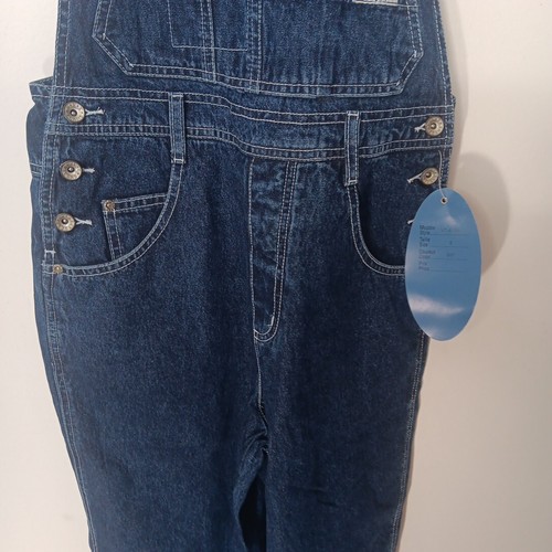 NOS CAMPER Tute bavaglino denim RVT donna piccola nuova con etichette retrò - Foto 8 di 13