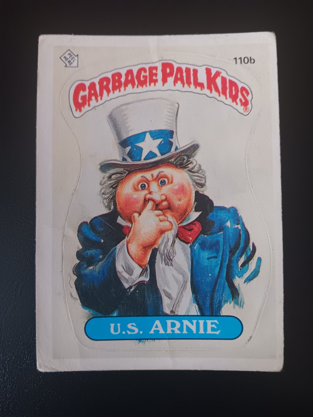 Garbage Pail Kids 1986 Series 3 – U.S. ARNIE Card # 110b GREAT CONDITION