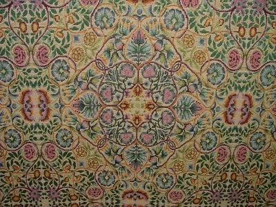 William Morris Rosa Y Granada Tapicería de Cortina Tela Cojín - Imagen 1 de 4