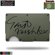 Metal Wallet Minimalist Laser Engraved with Gavin Rossdale