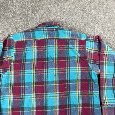 90s FIVE BROTHER flannel shirt L usa製 VINTAGE FIVE BROTHER PLAID FLANNEL SHIRT 1980S SIZE MEDIUM