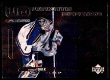 1999-00 UPPER DECK ULTIMATE DEFENSE EXCLUSIVES ROMAN TUREK 034/100 ST. LOUIS
