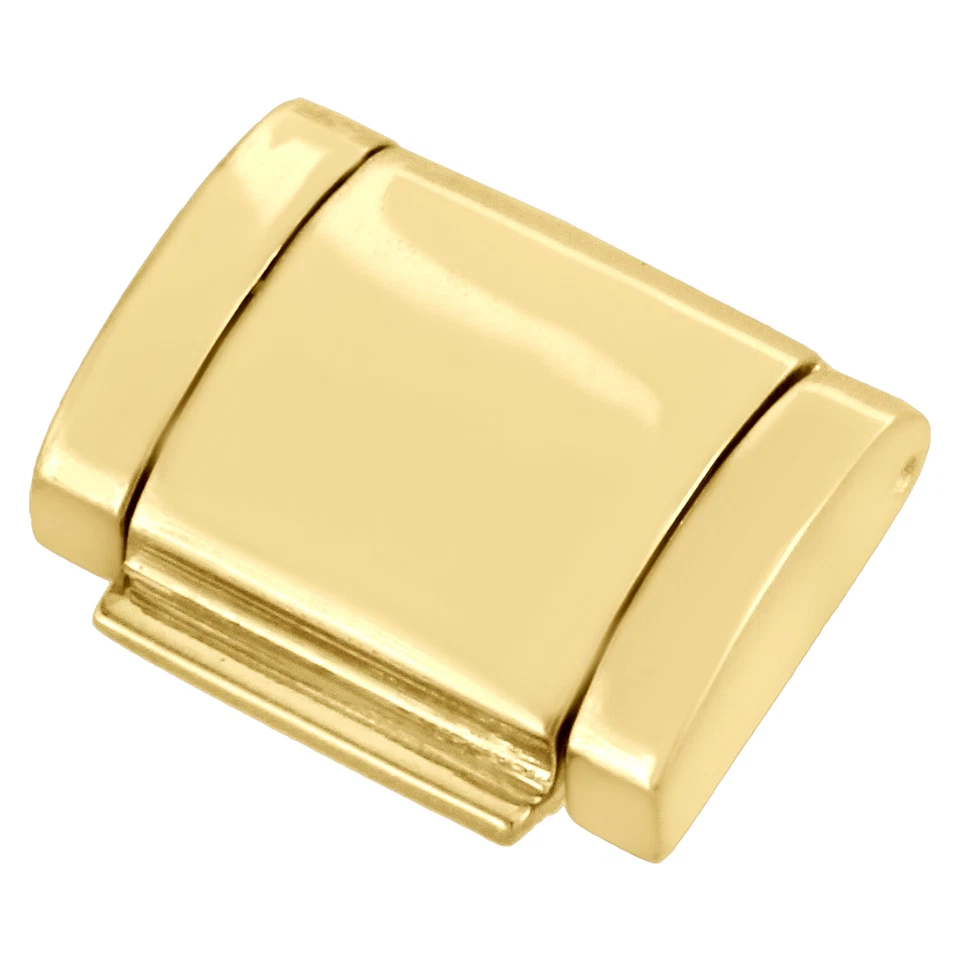 Solid 10K Yellow Gold Miami Cuban Chain / Bracelet 12mm Fancy Box Clasp Lock - Image 2 of 4