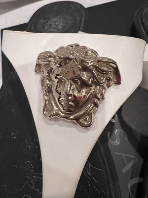 大人気 VERSACE Medusa Dimension ラバーサンダル Versace Medusa Rubber Thong Sandals White SIZE EU 36 US 6 | eBay