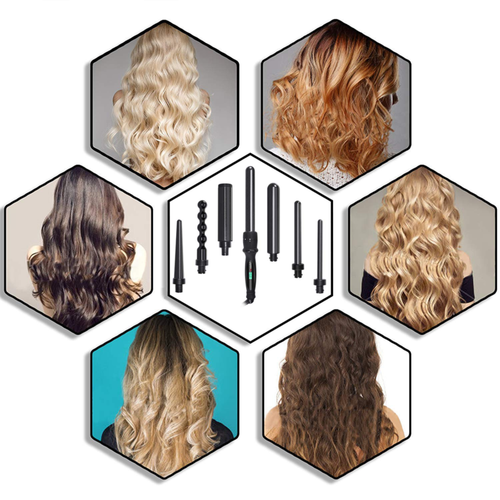 PARWIN PRO 7 in 1 Curling Iron Wand Set with 7 Interchangeable Diamond Tourmalin - 第 4/8 張圖片