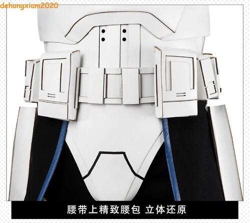 Star Wars The Clone Wars Captain Rex Full Suit Cosplay Costume Outfit - Picture 13 of 23