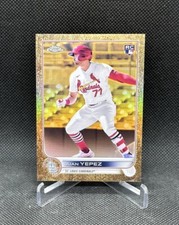 2022 Topps Chrome Gilded Juan Yepez RC Gold Etch Refractor #'ed 36/99🔥