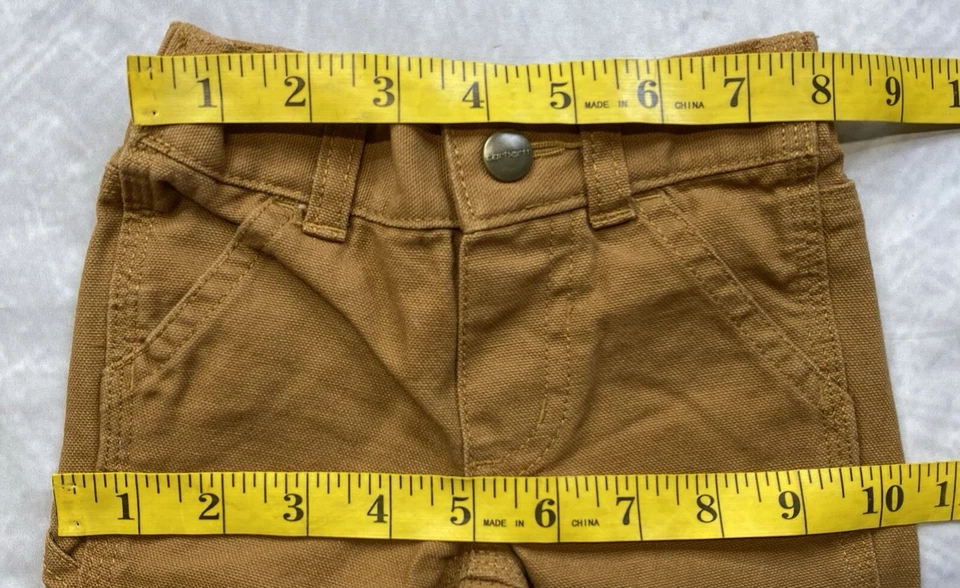 Pantalones de lona Carhartt Duck bebé niño pequeño talla 3M Foto 4 de 4