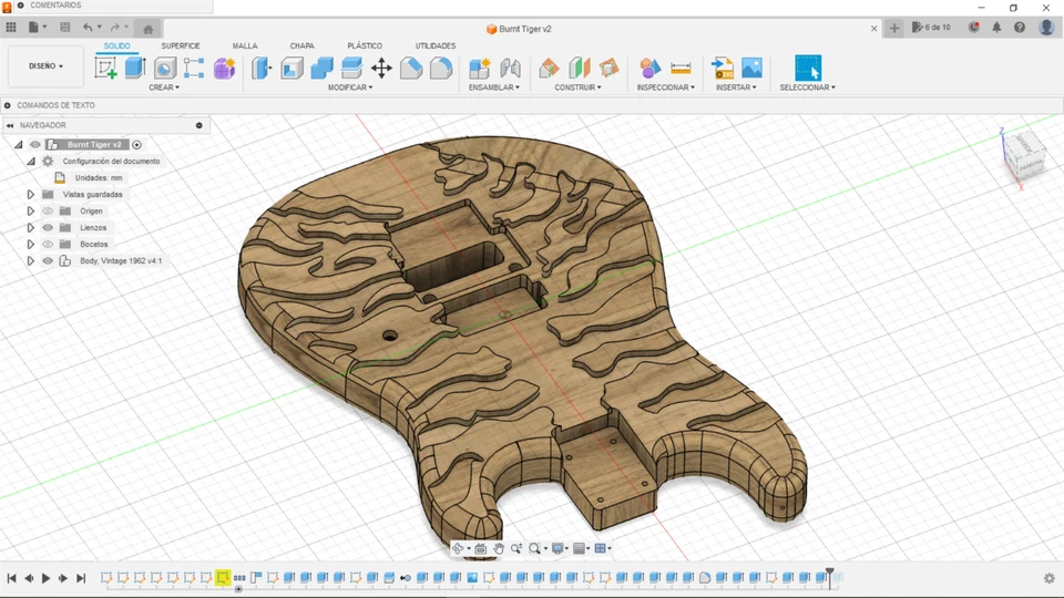3D Model STL File for CNC Router Laser & 3D Printer Lynch style Burnt tiger - Image 3 of 4
