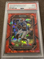 2023 Panini Prizm Draft Picks Anthony Richardson RC Red Ice # 104 PSA 9 MINT