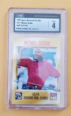 1997 Sports Illustrated For Kids Michael Jordan #571 CSG 4 VG/Ex