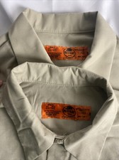 Lot 2 Red Kap Mens XL Utility Work Shirt Pocket Solid Durable Industrial Uniform